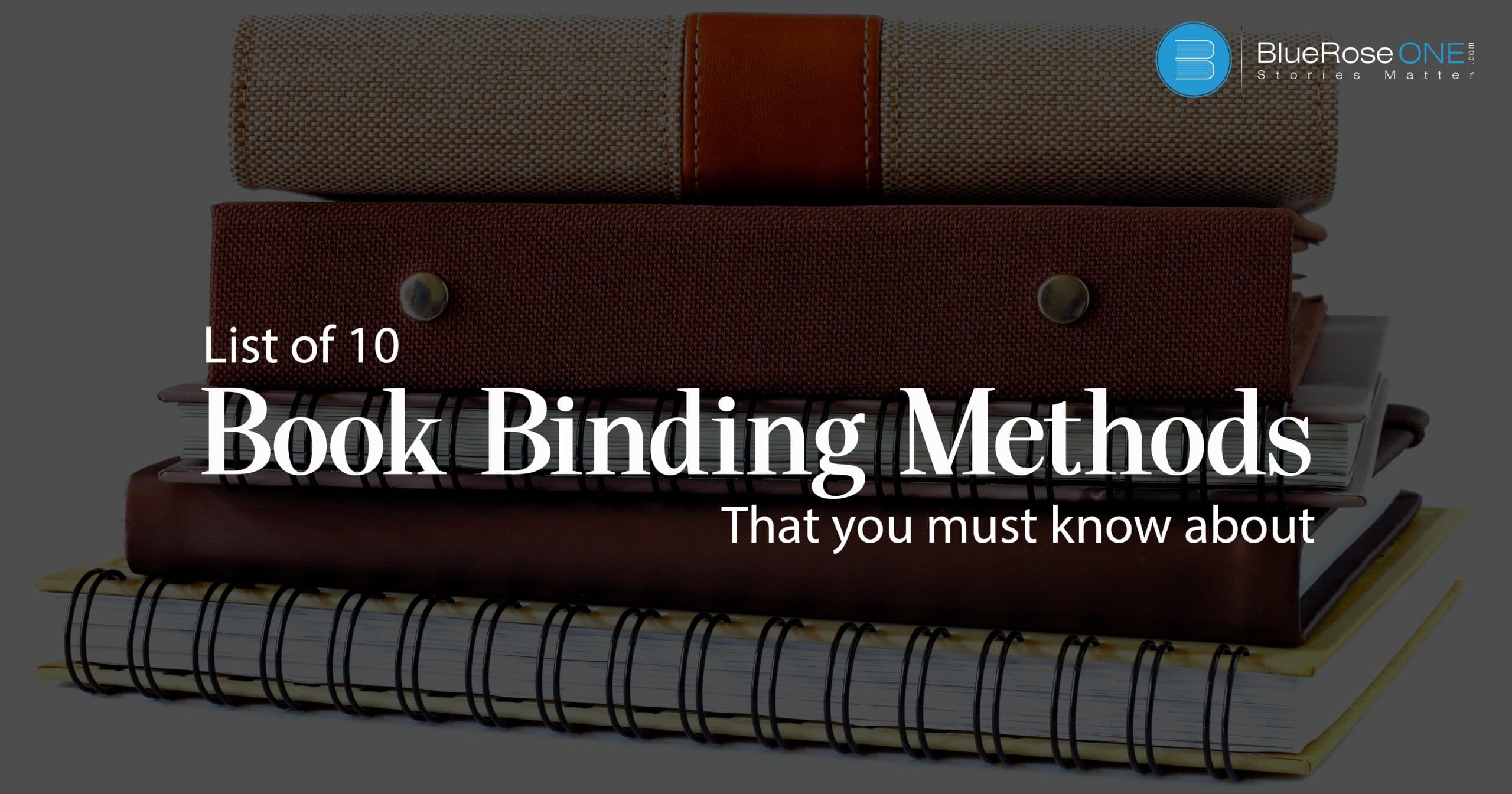book binding methods