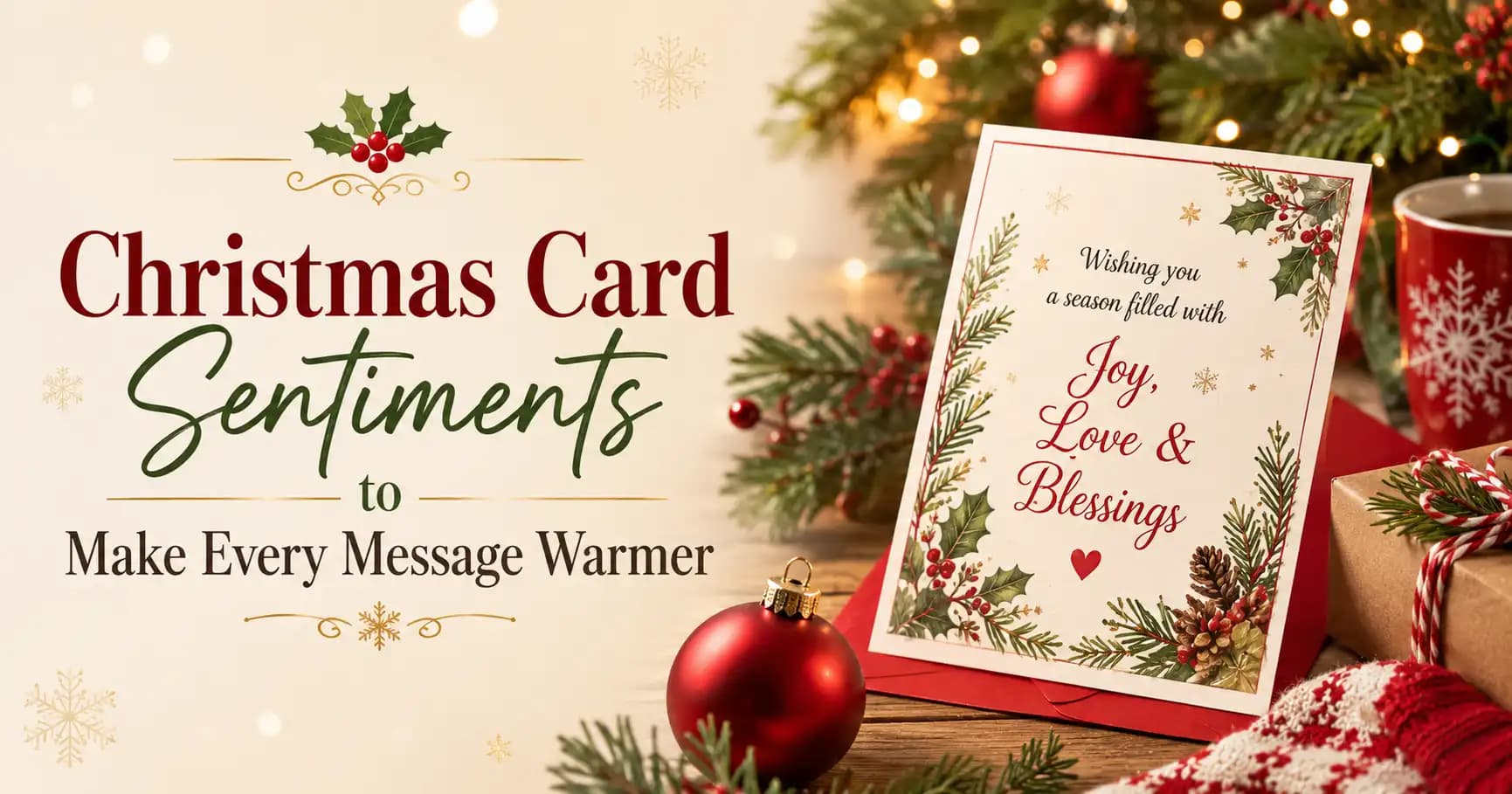 christmas card sentiments to make every message warmer