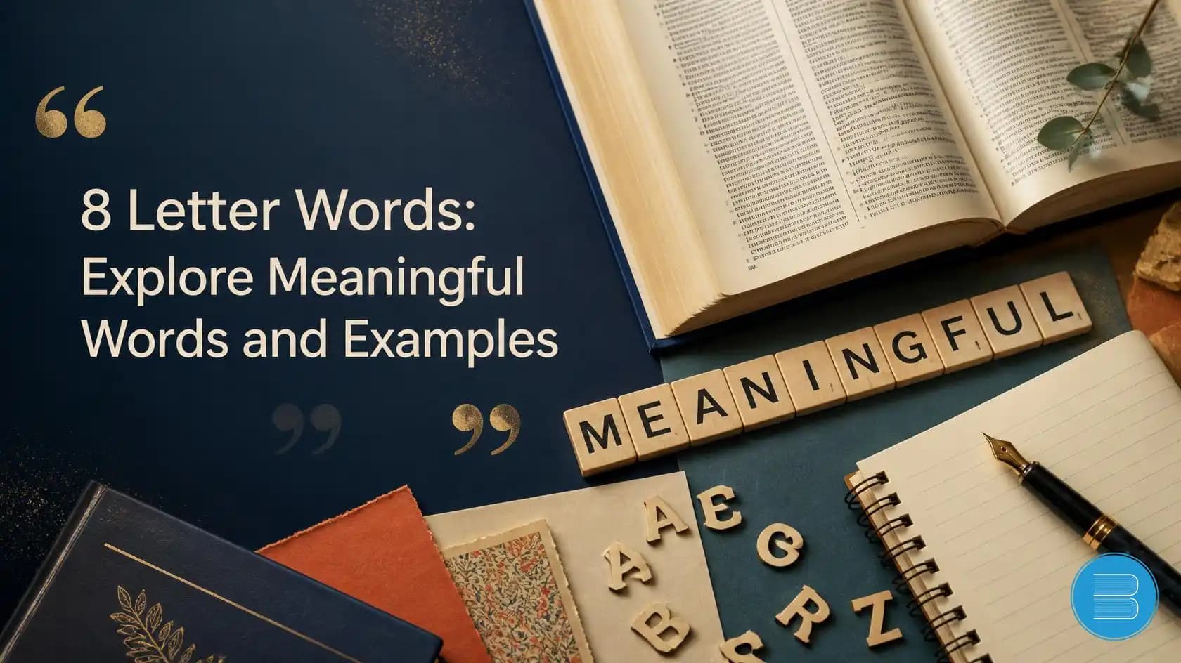 8 letter words explore meaningful words and examples