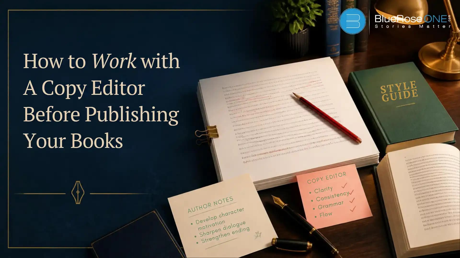 How to Work with A Copy Editor Before Publishing Your Books