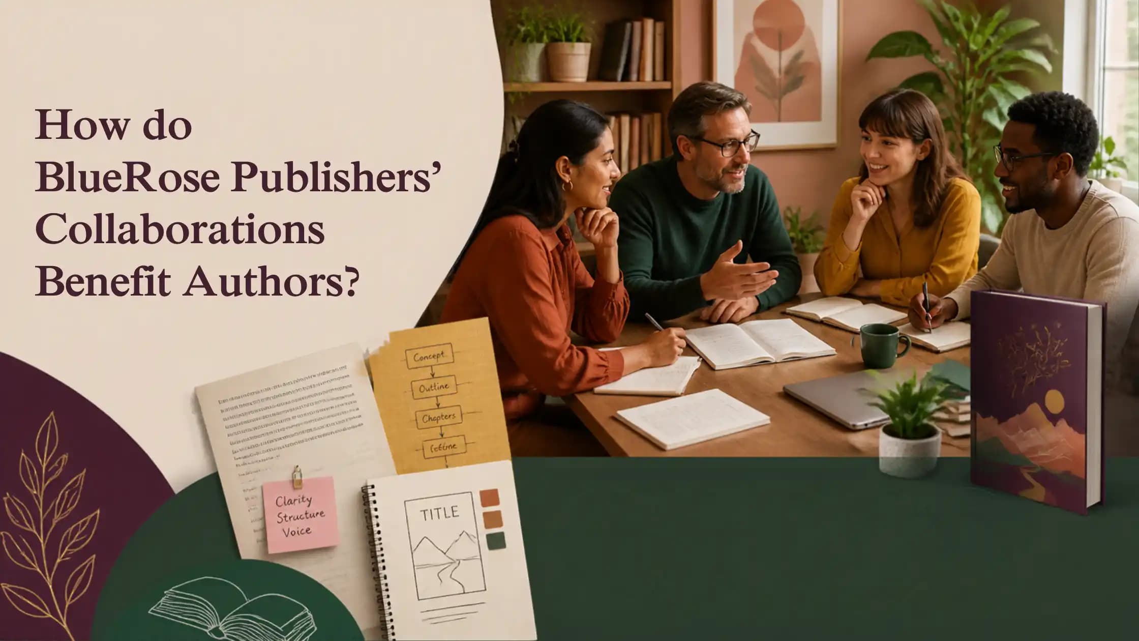 How do bluerose publishers collaborations benefits authors