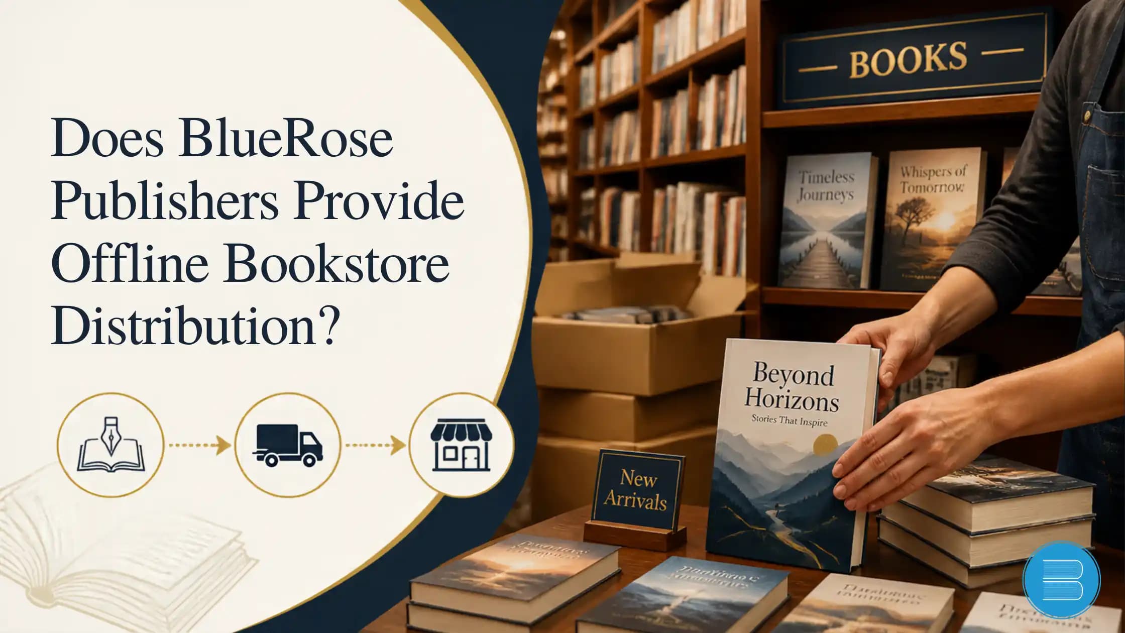 does bluerose publishers provide offline bookstore distribution