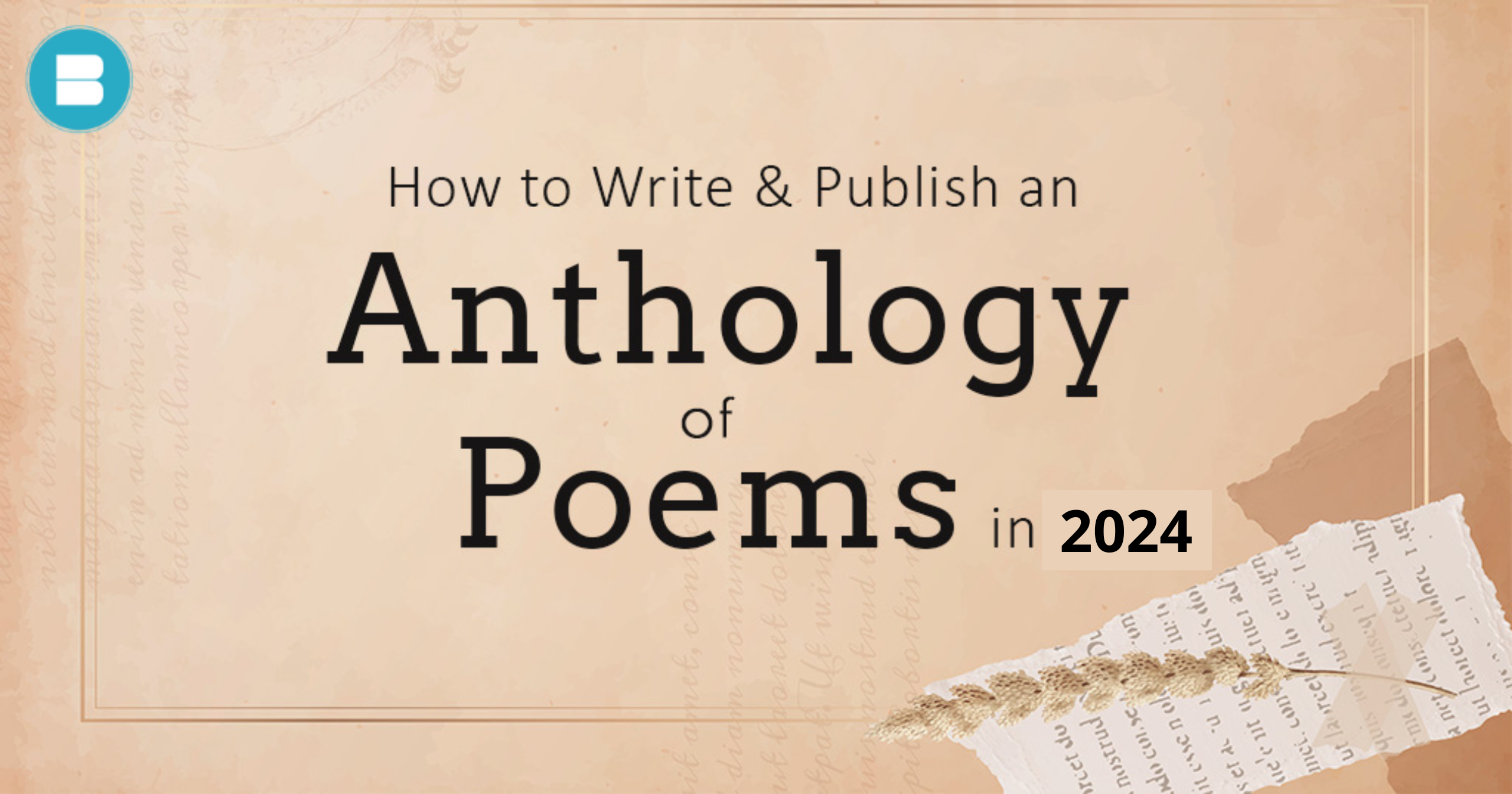 How to Write & Publish an Anthologies of Poems in 2024