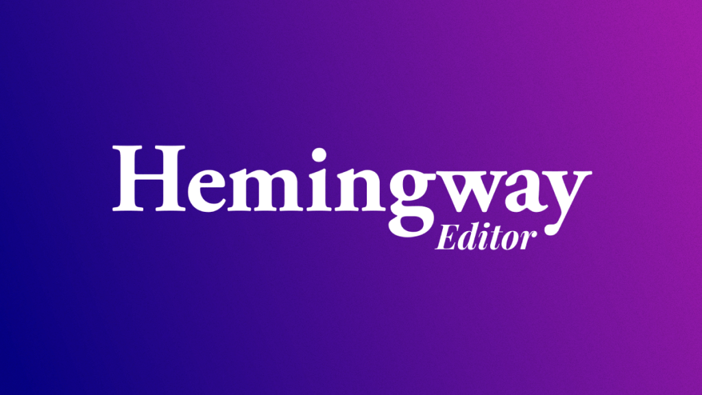 Hemingway Editor - Outstanding book writing tools