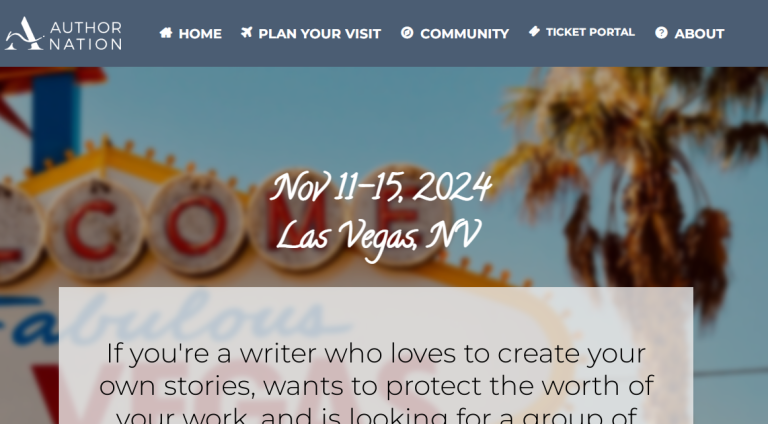 author nation - writing conference