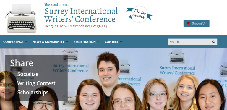 surrey internaitional writers conference - writing conference