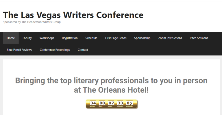 the las vegas writers conference - writing conference