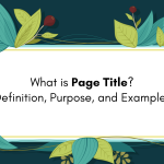 What Is a Title Page? Definition, Purpose, and Examples